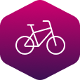 Fahrrad statt Auto nutzen gegen Diabetes - Icon Fahrrad Fahrrad statt Auto nutzen gegen Diabetes - Icon Fahrrad